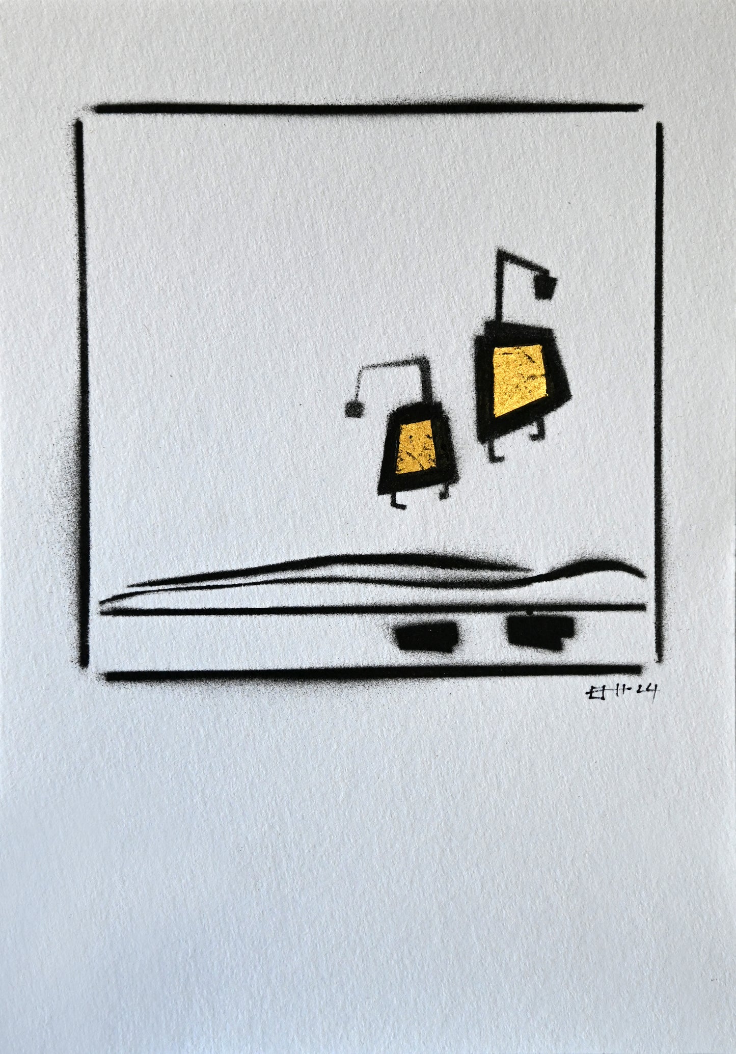 Monster TV Invasion - Aerosol Stencil Art