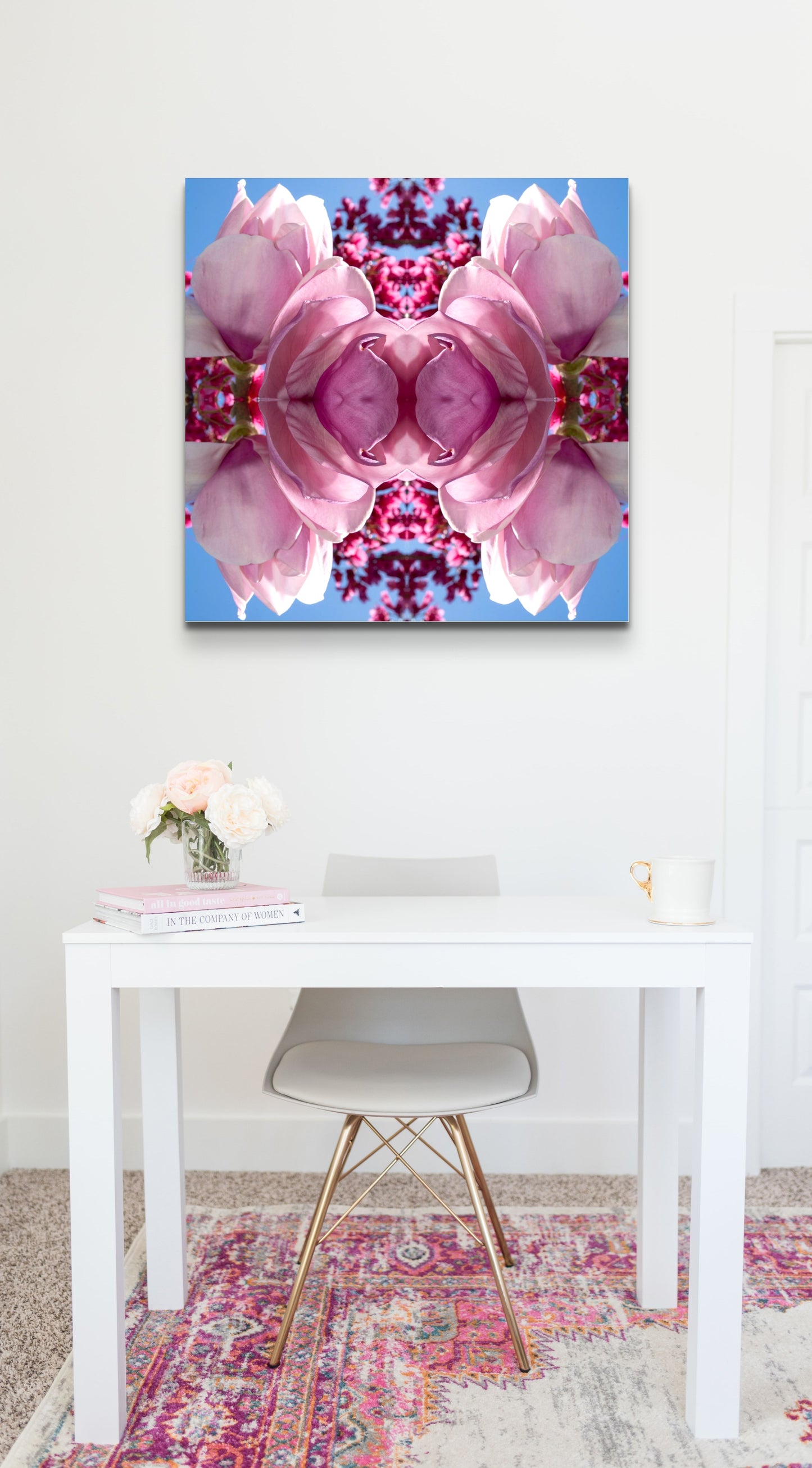 Magnolia Heart Light  2 - On Canvas