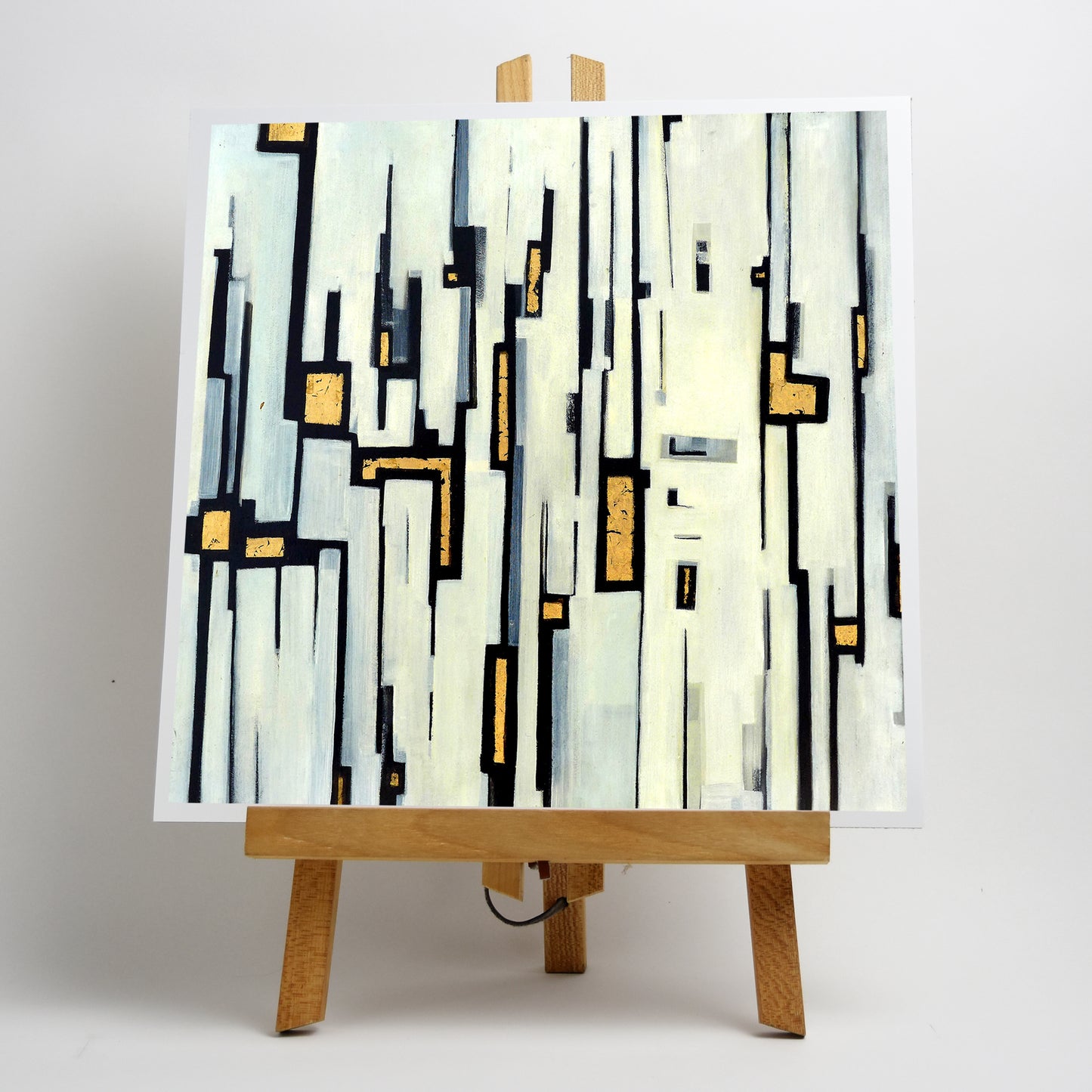 Black & Gold on White Print - Small Mandala Print