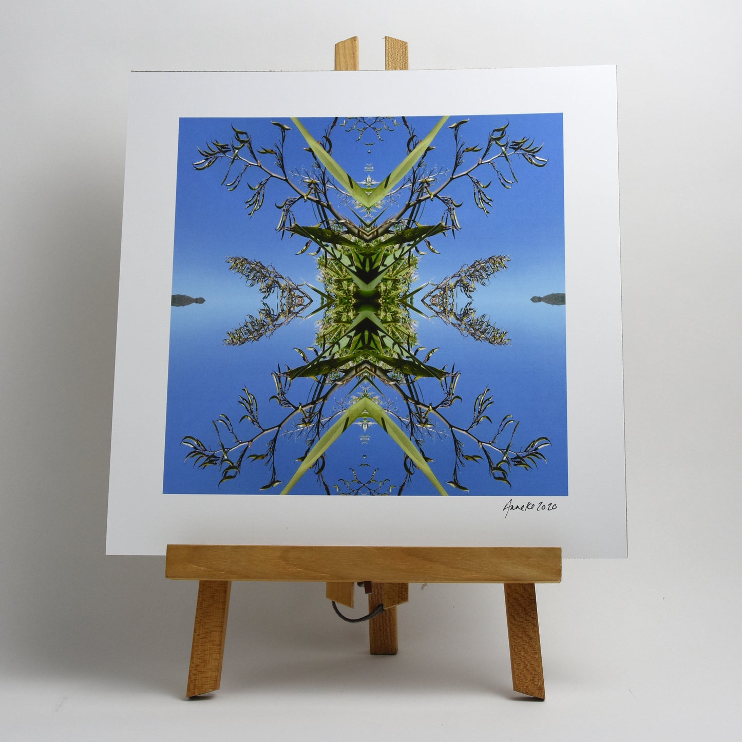Harakeke 2 - Small Mandala Print