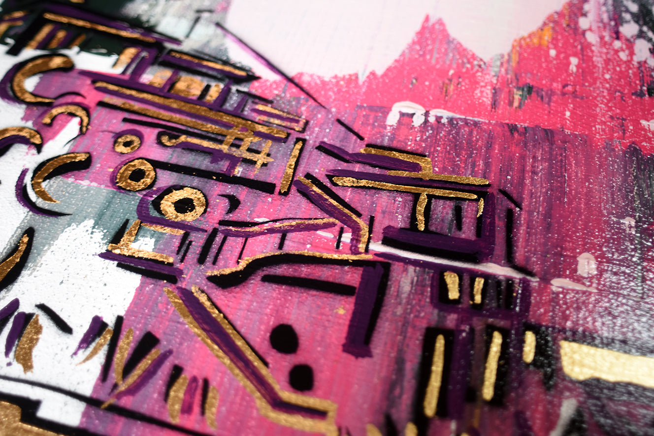 Sumner Nights - Shangrila on canvas