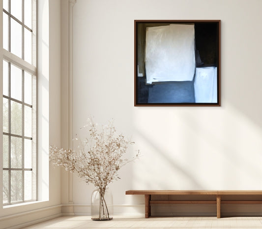 Beige On Black large sq