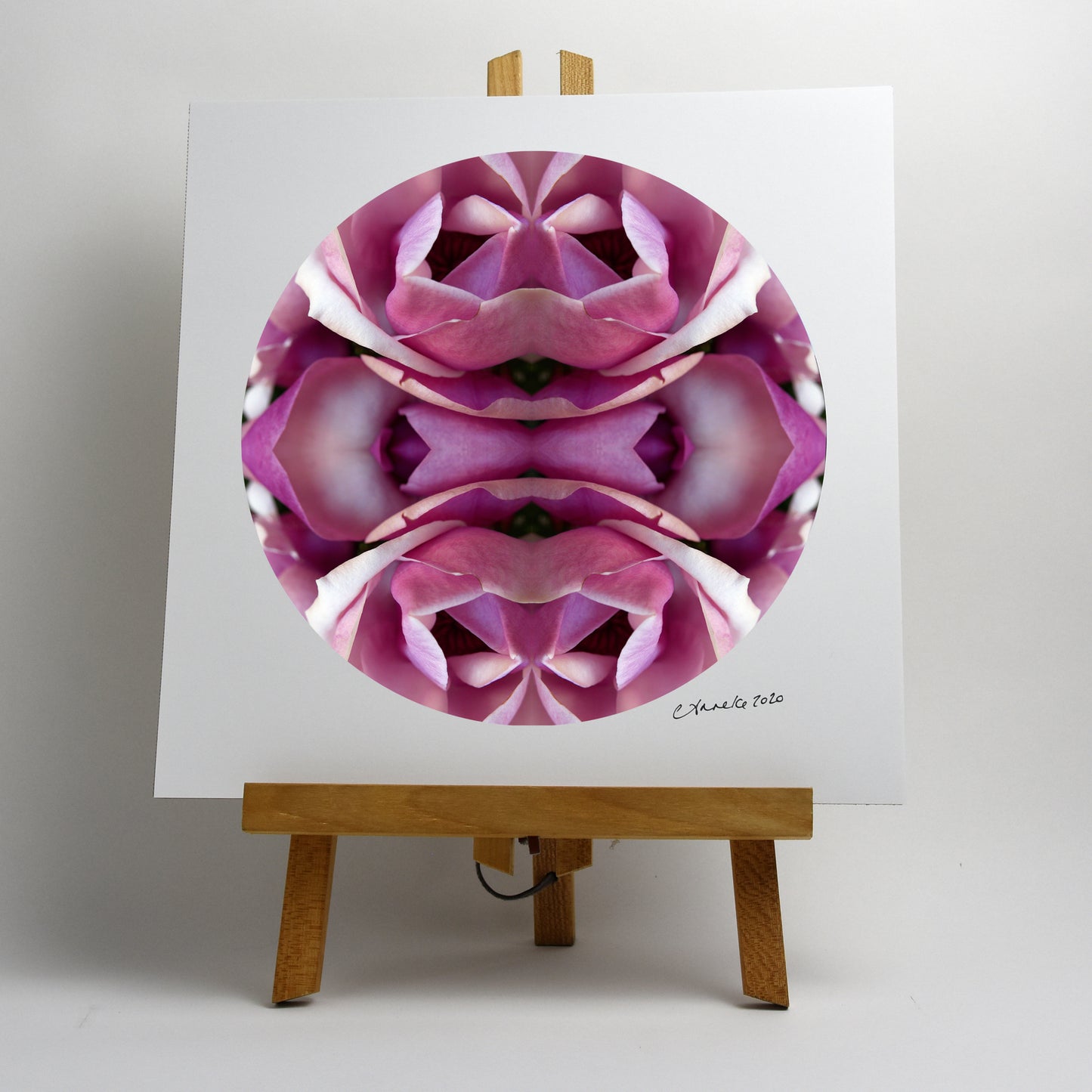 Magnolia Heart 2 - Small Mandala Print