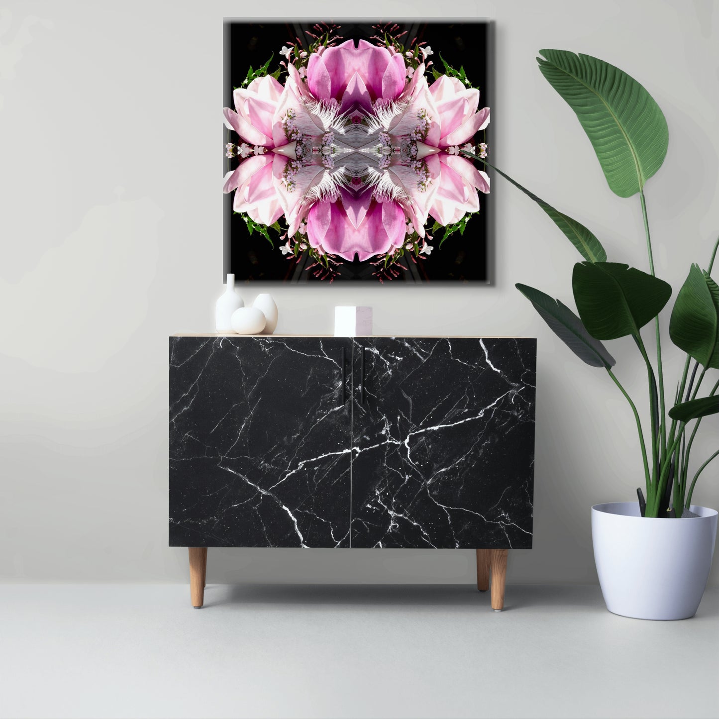 Pink Magnolia Velvet 7 - On Canvas