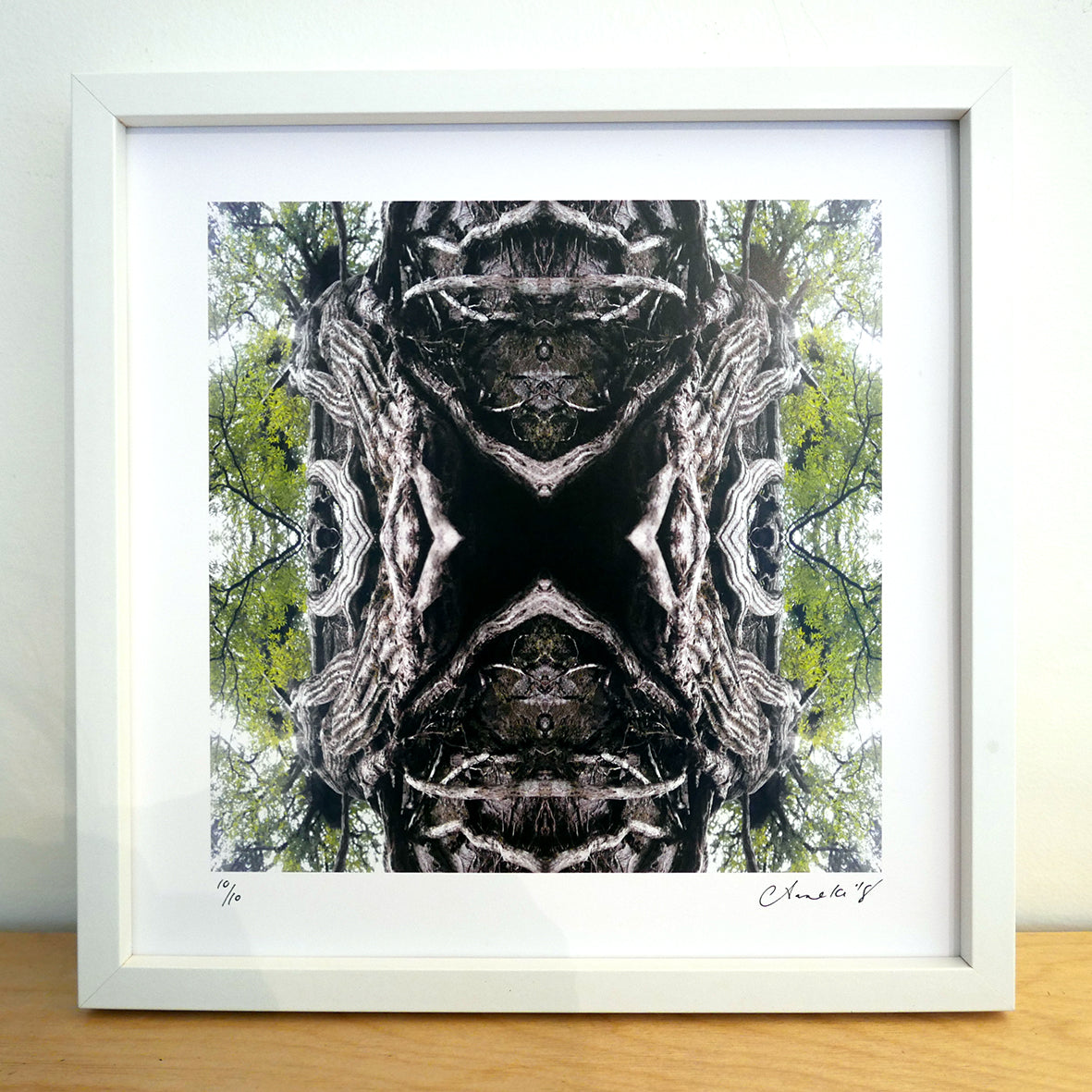 Mother Earth, White Frame