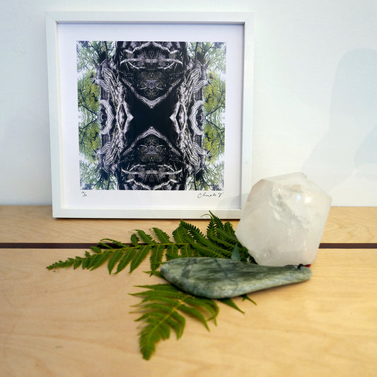 Mother Earth, White Frame